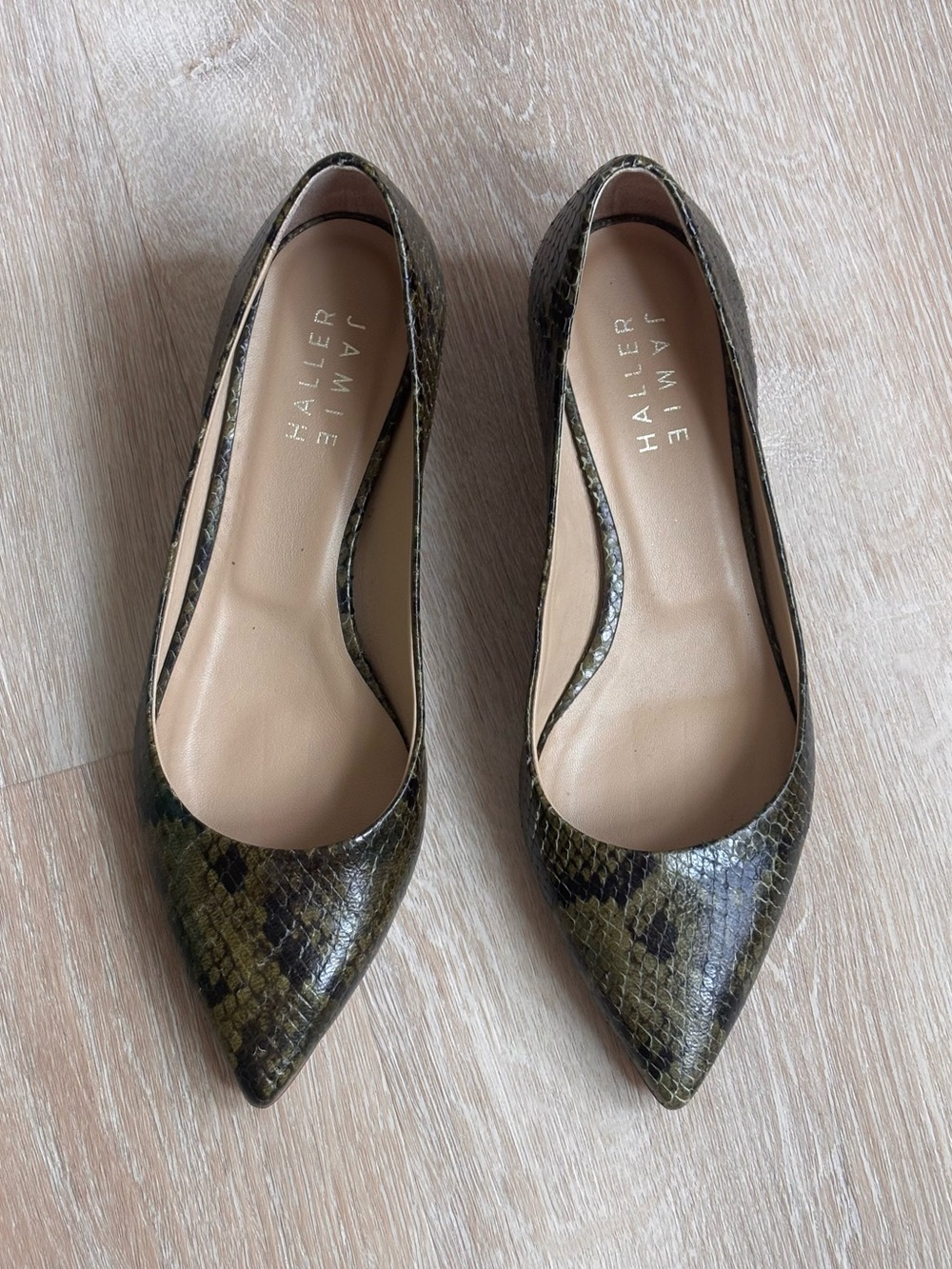 Jamie Haller Python Kitten Heel